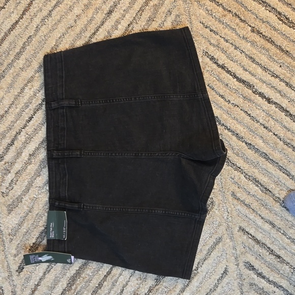 NWT Wild Fable Women's Super High Rise Seamed Black Jeans Shorts Size 10 - Picture 3 of 5